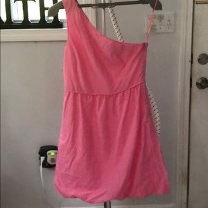 Jcrew One shoulder Party dress in pink